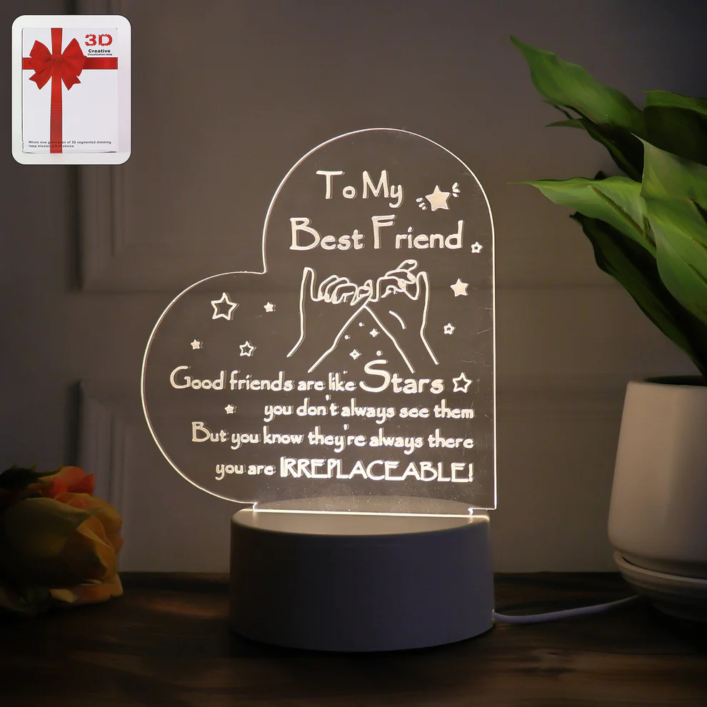mix design 3d led acrylic night lamp