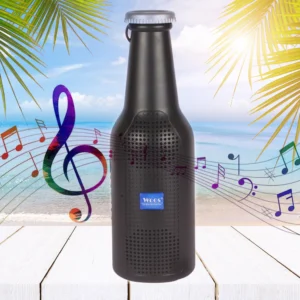 bottle shaped wireless bluetooth speaker with fm, usb & aux support